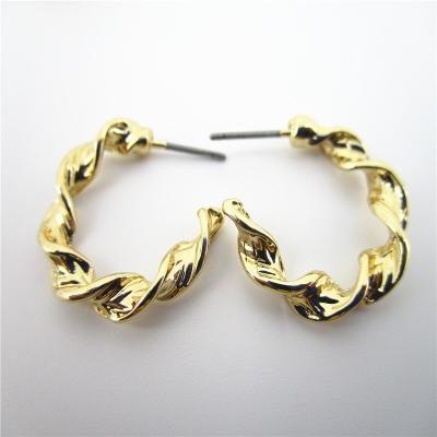 China TRENDY 18k Gold Earrings Small Hoop Earrings for sale