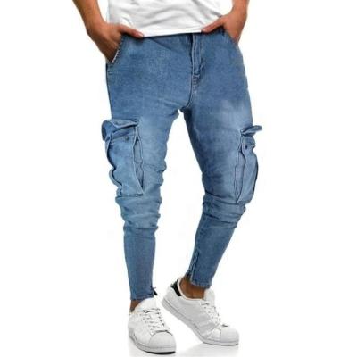 China OEM factory viable wholesale custom for men's 100% cotton men's stylish cargo jeans men's summer jeans for sale