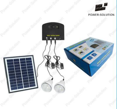 China Portable Solar System with 3 Lamps and Mobile Phone Charging for sale