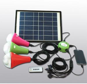 China Portable Solar Camping Lights/Solar Power System with remote control for sale