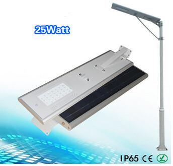 China 25W All in one integrated solar street light price/led street lightsale for sale