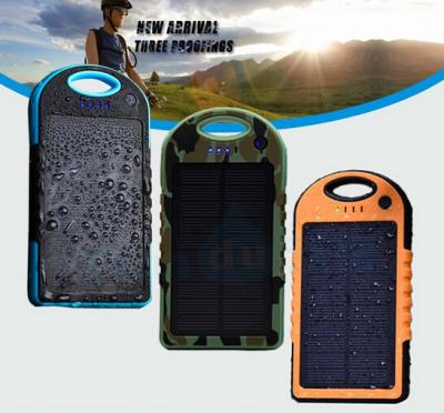 China Portable Solar Panel Charger Waterproof 5000mAh 12000mah OEM/ODM for sale