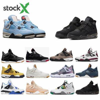 China Fashion Trend In Black Running Cat Lightning Men aj Retro Women X Sail 4s Oreo Basketball Shoes For Men Jordanasdin4 for sale