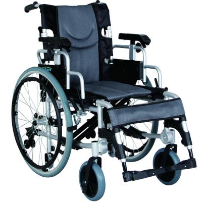 China Aluminum wheelchair with foldable backrest and quick release rear wheel AW18LAQ for sale