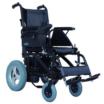 China Power wheelchair with hot sale foldable travel backrest outdoor electric lithium remote folding stable powerful power wheelchair for sale