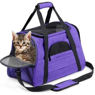 China Breathable Portable Stored Cat Carrier Backpack Pet Carrier Travel Bag Pet Backpack Carrier for sale