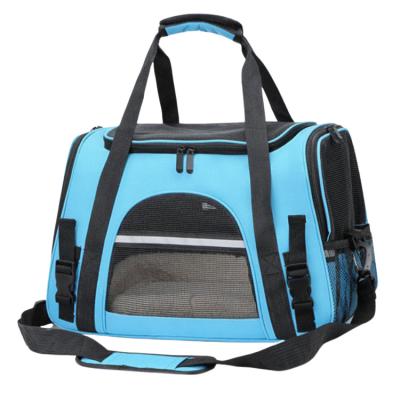 China Pet Stored Carrier Bag Pet Cages Carriers Cat Dog Backpack Breathable Pet Bags for sale