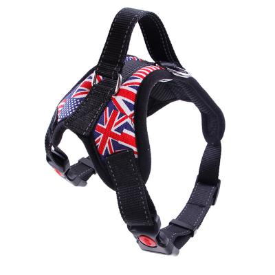 China Manufacturer Wholesale Large Stocked Multi-design Reflective Breathable Dog Harness for sale