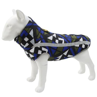 China New Design Stocked Reflective Waterproof Dog Coat Jacket Pet Windproof Warm Clothing for sale