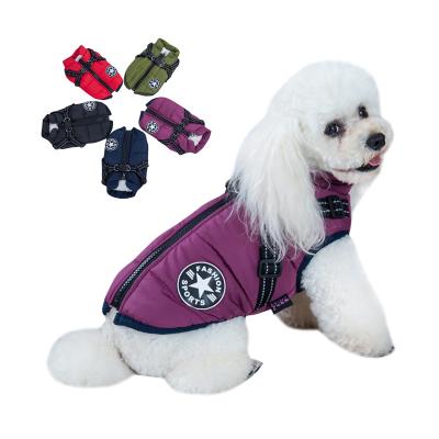 China Stocked Wholesale Custom Luxury Waterproof Dog Winter Coats Dog Clothes Pet Apparel for sale