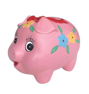 China Educational Ceramic Animal Box Money Toy Kids Toys DIY Painting Piggy Bank Eco-friendly Saving for sale