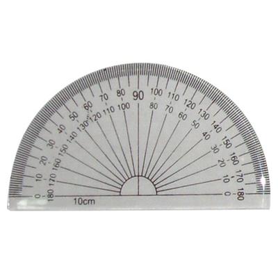 China School Math Protractor Degree Measure High Quality Plastic Clear Digital Protector for sale