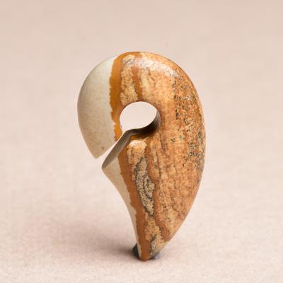 China New Natural Vintage Jasper Drop Keyhole Weight Ear Plug Flesh Tunnel Body Jewelry Piercing Expander for sale