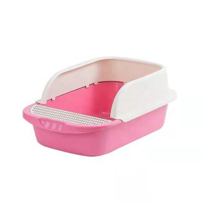 China Good Reputation Stocked Hot Selling Cat Accessories Pet Toilet Cat Litter Basin for sale