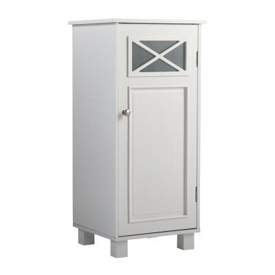 China Modern Bathroom Furniture Classic Single Door Mirror Cabinet For Bathroom White for sale