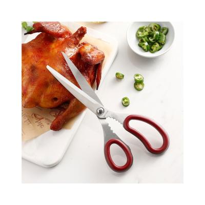 China Newest Design ABS Stainless Steel Multifunctional Kitchen Scissors Food Grade Scissors for sale