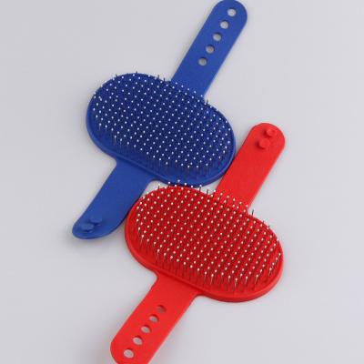 China Viable Mini Dog Tool Mold Slicker Grooming Brush Deshedding Pet Removes Hair Bath Detailer Cat Dog Massage Brush Comb for sale