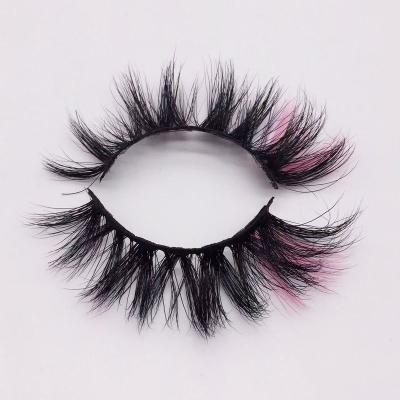 China Feather 20mm 2022 new colorful full strip eyelash mink fluffy tresluces lashes with wick cases and beauty glue with led light box for sale