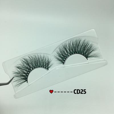 China 2021 custom made natural long private label deep colored mink real lashes 3d 5d clear eyelash packaging box with tweezers glue wholsale for sale