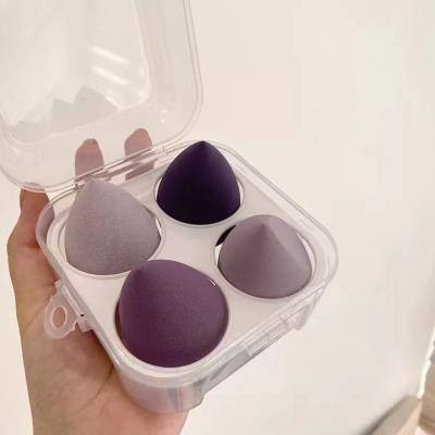 China 2022 New Deep Make Up Sponge Colored Latex Purple/Pink Free/Green Waterdrop New Face Hydrophilic Cosmetic Soft Blender for sale