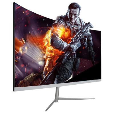 China Sauey Curved 1440P IPS HDR 2k Curved Gaming Desktop Monitor 23.8 Gamer 24 4k Gaming 27 Inch 75 144hz Gaming Monitors With VGA DP Speaker for sale