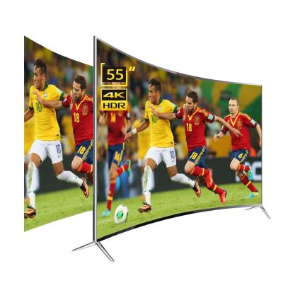 중국 Wholesale 4k Uhd Metal Frame Bathroom TV Led Curve TV 55 Inch Smart Television TV 판매용