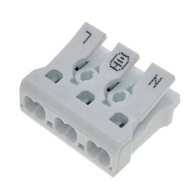 China PA66 94V-2; PC 94V-2 Openwise Terminal Block 925 3 Post Quick Push Wire Connector for sale