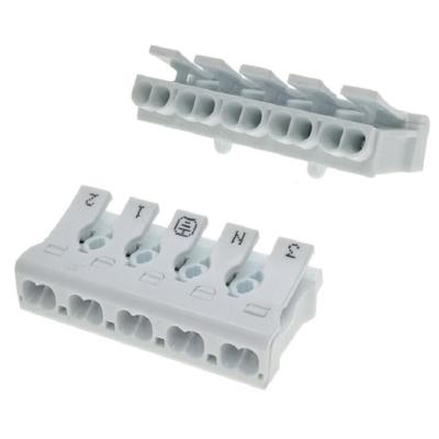 China PA66 94V-2; PC 94V-2 Openwise Mini Terminal Block Push In Wire Connector 5 Pin for sale