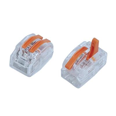 China Openwise Terminal Block Push Wire Connector Lighting With Lever 2 Pole For LED Lighting for sale