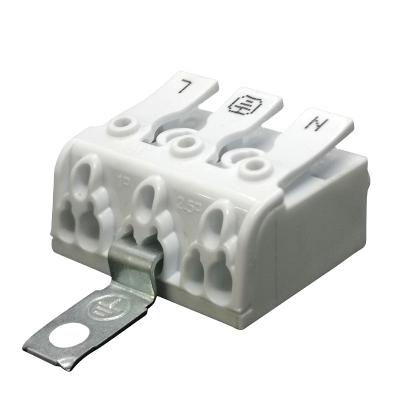 China PA66 94V-2 Openwise 923 Push Wire Connector Screwless Terminal Blocks 3 Post for sale