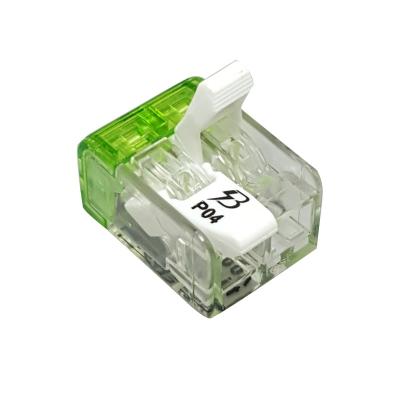 China UL94V-2 P04 CE Certificate 2 Pin Quick Wire Terminal Block 450V 32A Push Wire Connector Terminal Block for sale