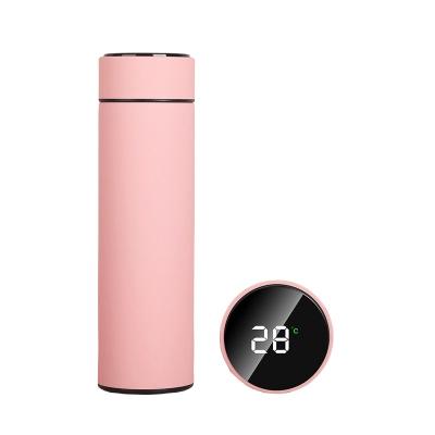 China PORTABLE NEW Hot Selling 480ml Factory Smart Vacuum Thermal Flask Stainless Steel temperature display Insulated Water Bottle for sale