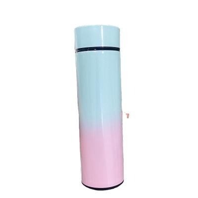 China PORTABLE Temperature Led With Display 500ml Thermos Bottle Cup Flask Cups In Bulk Temperatire Smart Design Pearlescent Paint Tumbler for sale