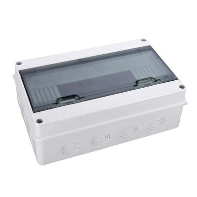 China ABS+PC IP65 HT-15 15 ways 3 phase 310*195*110mm waterproof mcb standard electrical power distribution box for sale