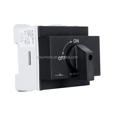 China 4P PV Power System DC 1000V 32A Din Rail Handle Isolator Rotary Switch Solar Rotating Disconnector For Solar for sale