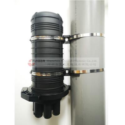 China Underground Mount / Pole / Overhead 4 Mount 144 Cores Fiber Optic Cable Splice Closure 1in Mechanical Joint for sale