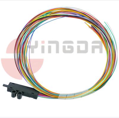 China Indoor Fanout Kit 12 Colors FTTH SM Simplex 0.9mm Patch Lead LSZH Fiber Optic Cable for sale