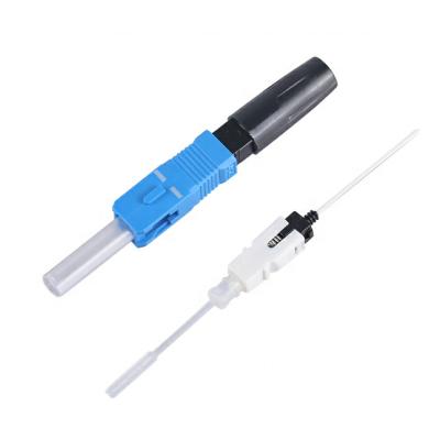 China 2.0*3.0mm Drop Cable SC/UPC Fusion Splice-on Connector Heat Shrink Tube FTTH Hot Melt Field Installable Connector for sale