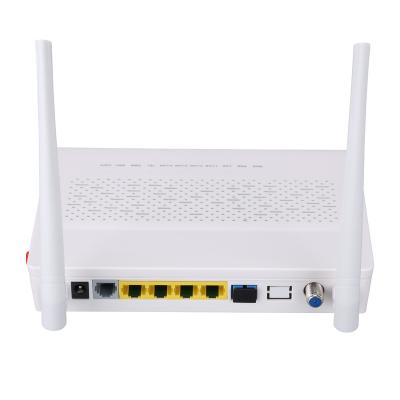 China Ftth ZTE CHIP FTTx Solution GPON AND EPON ONU ONT With 1GE 3FE+POTS+WIFI+CATV for sale