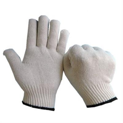 China Wholesale 7 Yarn Popular White Hand Gauge Cotton 45g Comfortable Operating Gloves For General Purpose Running 23cm for sale