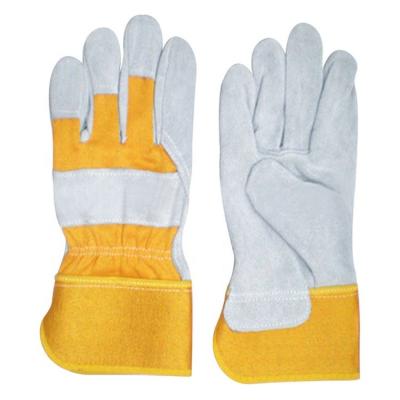 China Factory Sales 200g Anti-slip Safety Work Multifunctional Yellow Welding Cooking Oven Gloves Heat Resistant for sale