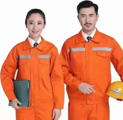 China Comfortable Outdoor Mechanic Uniform Work Clothes Inside Edge Polished Canvas Covered One Set Working Outdoor Clothes For Men And Women for sale