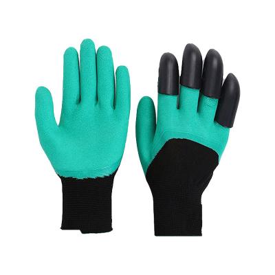 China New Design Anti-Cutting Garden Paws Garden Latex Black Nylon Protective Garden Gloves Anti Scuff Wire Gloves Wire Digging Work Gloves for sale