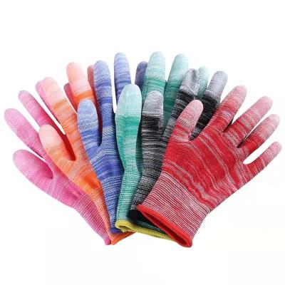 China Custom Wholesale Anti-Static Finger Esd PU Coated Gloves For Work Site Work Protection for sale