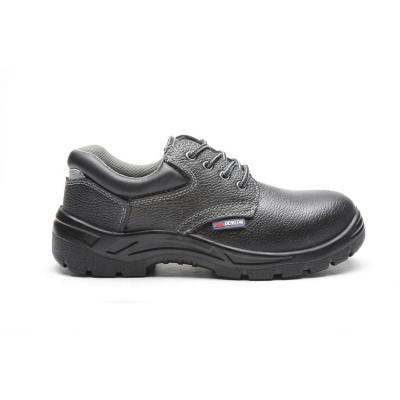 China Breathable Anti Puncture Anti Smash Wear-Resistance Fashion Leather Safety Shoes Men Work With PU Shoe Sole for sale