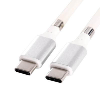 China Convenient Type-C Silicone 60W Fast Charging Self-Winding Data USB Cable Cable for sale