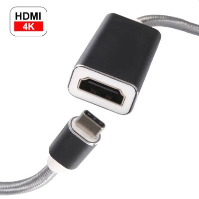 China COMPUTER Type C to HDMI Aluminum Adapter for Android Mobile Phone Type C to HDMI Adapter 4K 30Hz for TV for sale