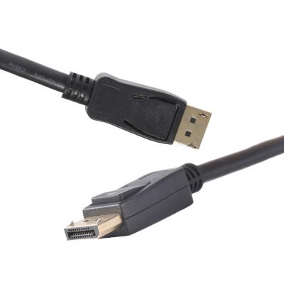 China Camera DP To DP Cable Display Port 1.4 Cable 4k60hz PVC Shell Black Displayport Wire for sale