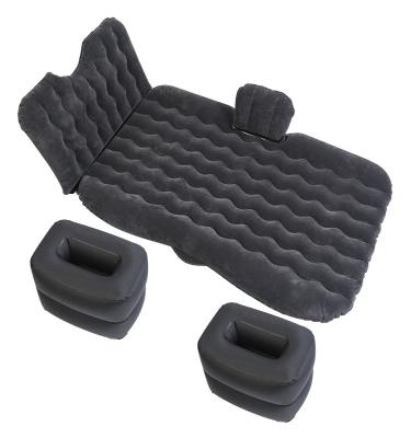 China Car Foldable Promotional Portable Outdoor Travel Back Seat Air Mattress Rest Pillow Inflatable Bed With Compressor for sale