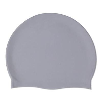 China Custom Logo Color Large Silicone Elastic Waterproof Swim Cap for Adults and Kids for sale